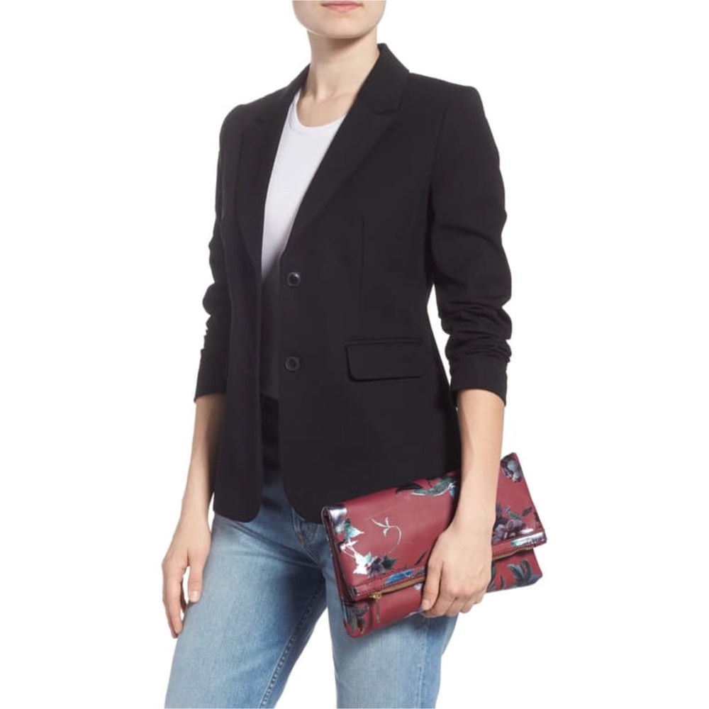 bp. Floral Print Foldover Clutch